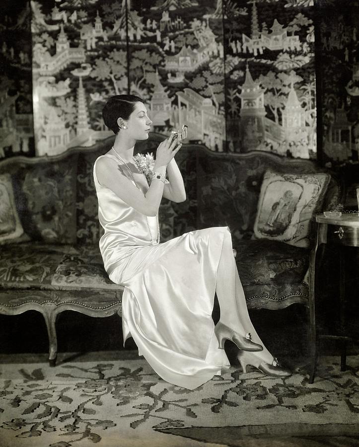 Portrait Of Ilka Chase Wearing Dress By Chanel Photograph by Charles Sheeler Portrait Of Ilka Chase Wearing Dress By Chanel Photograph by Charles Sheeler