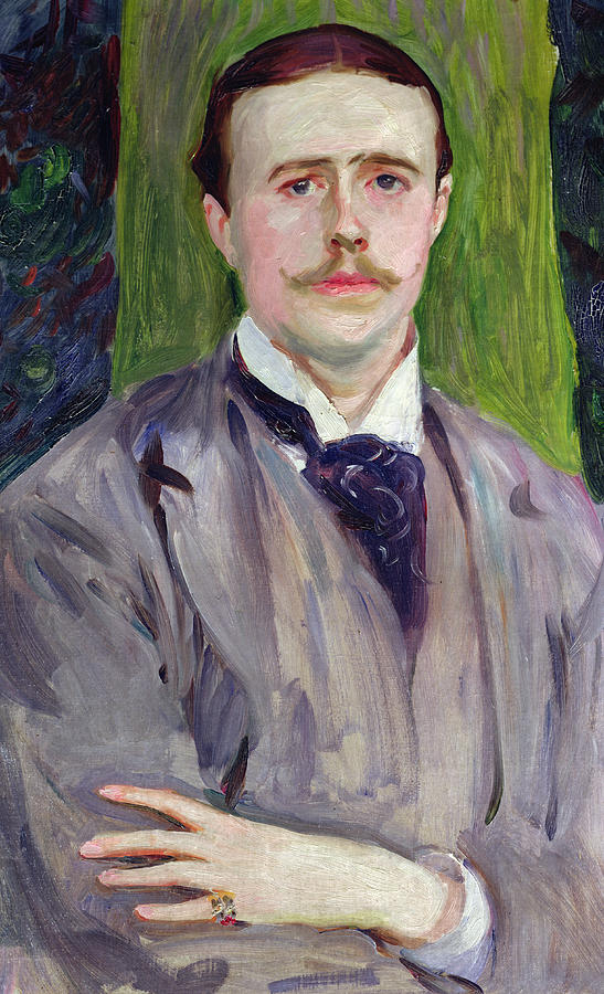 John Singer Sargent Painting - Portrait of Jacques-Emile Blanche by John Singer Sargent 