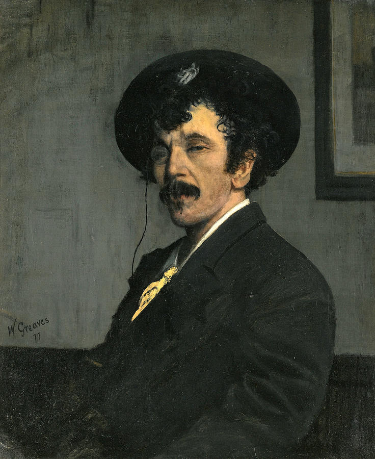 Portrait of James Abbott McNeill Whistler Painting by Walter Greaves