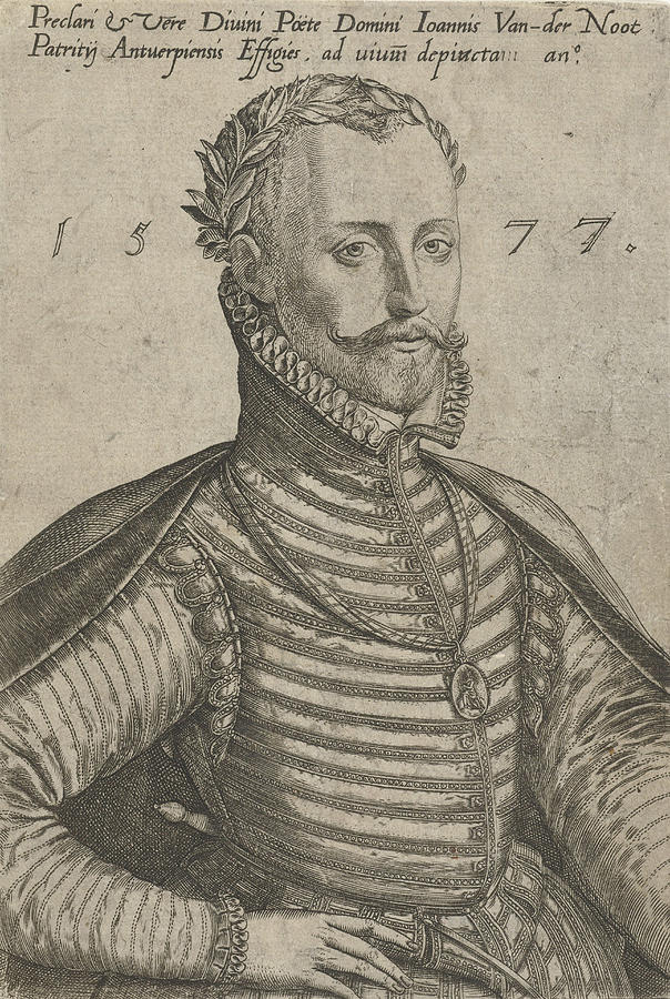Portrait Drawing - Portrait Of Jan Van Der Noot, Abraham De Bruyn by Abraham De Bruyn