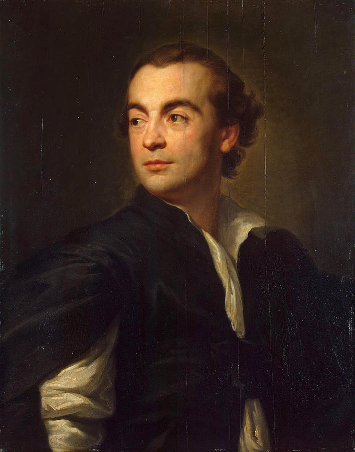 Portrait of Johann Joachim Winckelmann Painting by Anton Raphael Mengs