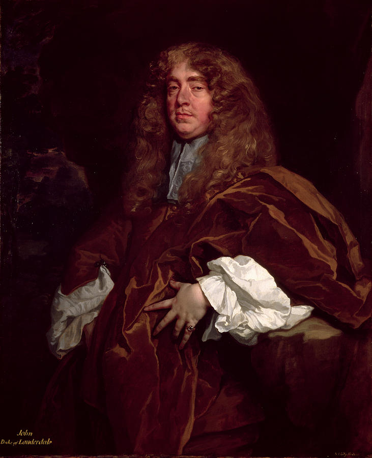 Ring Photograph - Portrait Of John Maitland, 1st Duke Of Lauderdale 1616-82 C.1665 by Peter Lely