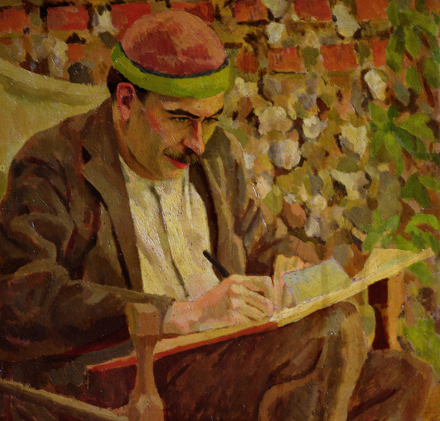 Portrait Of John Maynard Keynes Painting by Roger Eliot Fry
