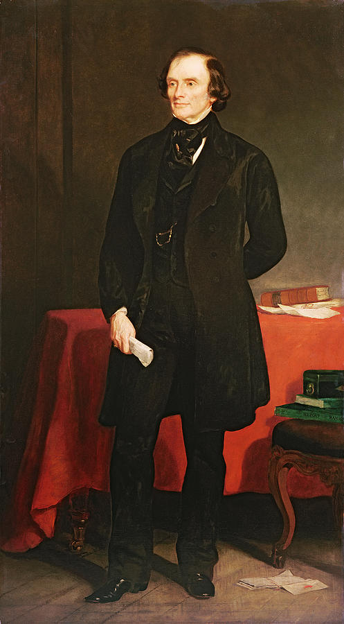 Portrait Of John Russell 1792-1878 1st Earl Russell, 1853 Oil On Canvas Photograph by Francis Grant