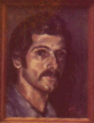 Portrait of Juan Yic Painting by Walter Casaravilla
