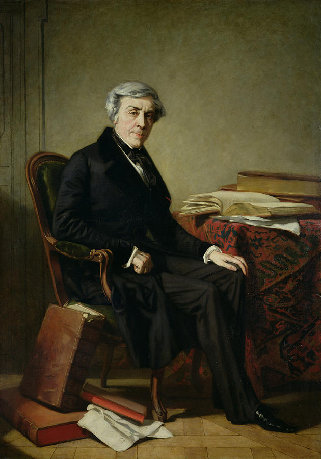 Portrait Of Jules Michelet 1798-1874 Oil On Canvas Photograph by Thomas Couture
