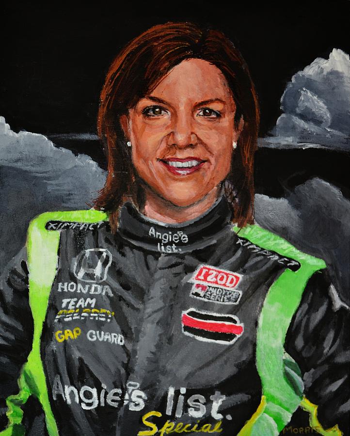 Sports Painting - Portrait of Katherine by P D Morris