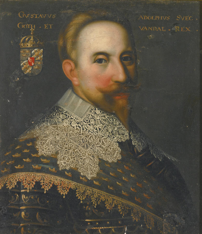 Portrait Of King Gustavus Adolphus II Of Sweden Painting by Celestial Images Fine Art America