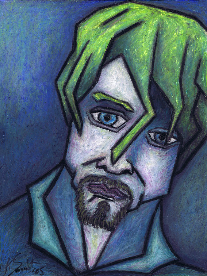 Kurt Cobain Painting - Portrait of Kurt by Kamil Swiatek