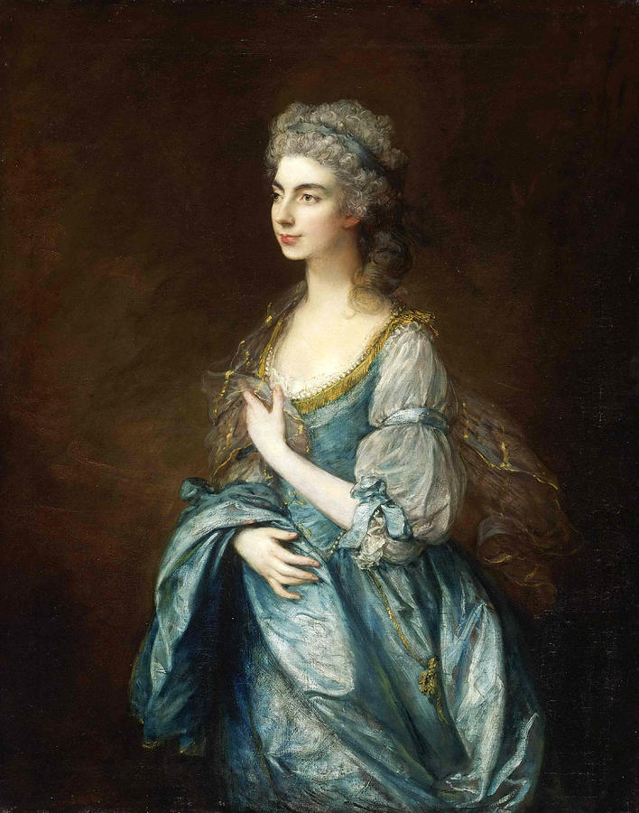 Portrait of Lady Rodney nee Anne Harley  Painting by Thomas Gainsborough