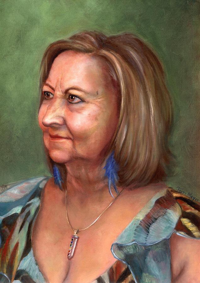 Portrait of Lana Painting by Terri  Meyer