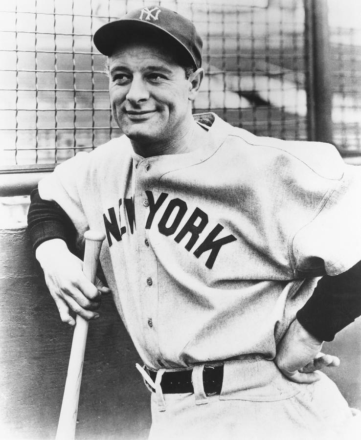 Portrait of Lou Gehrig Photograph by Underwood Archives