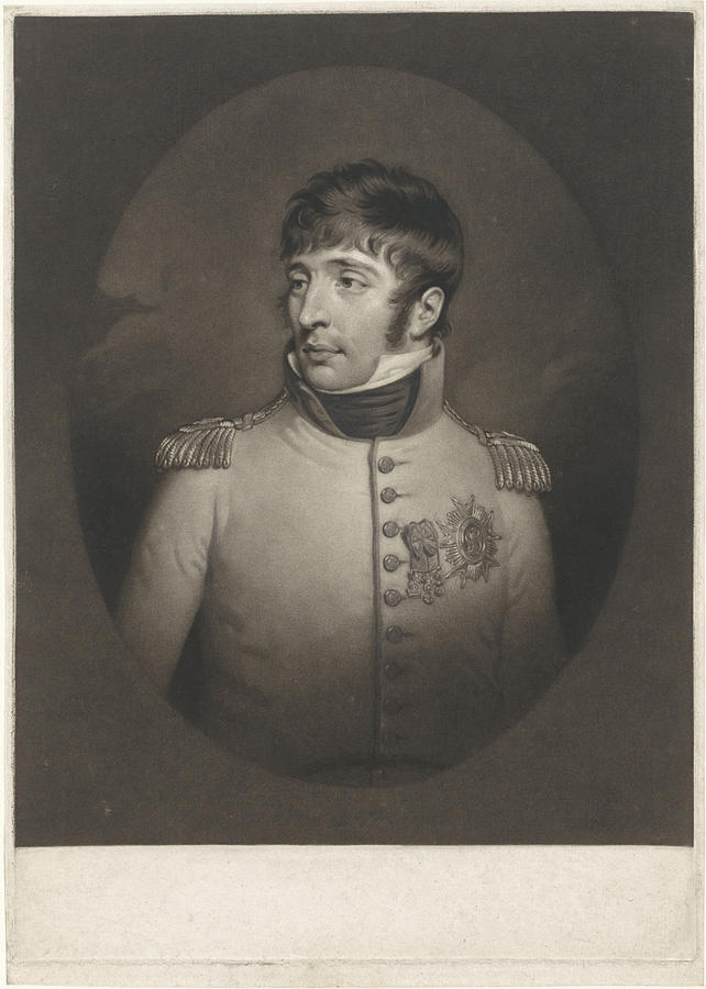 Portrait Of Louis Napoleon Bonaparte Known As Lodewijk Drawing by