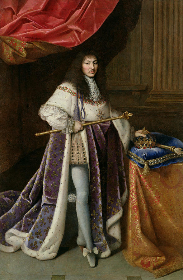 Portrait Of Louis Xiv 1638-1715 Oil On Canvas Photograph by French School