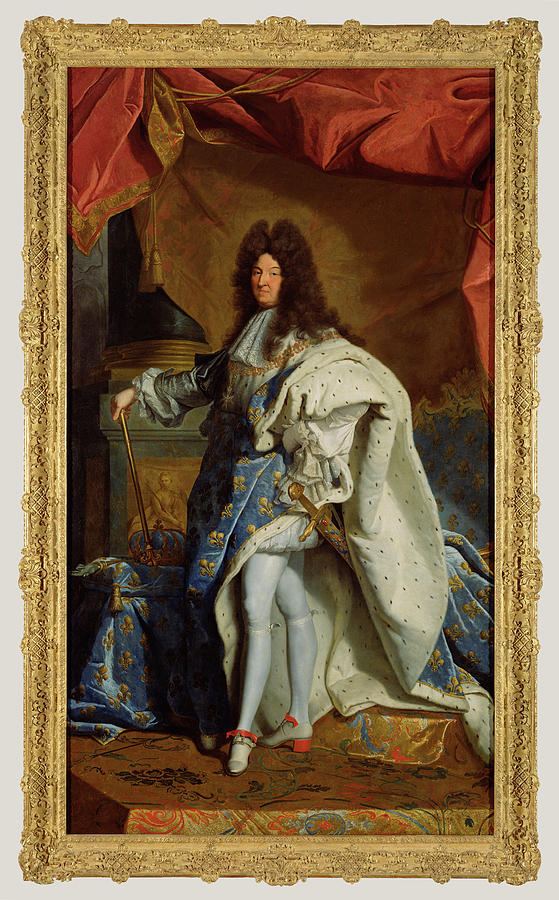 Portrait of Louis XIV 1694 by Hyacinthe Rigaud Reproduction For