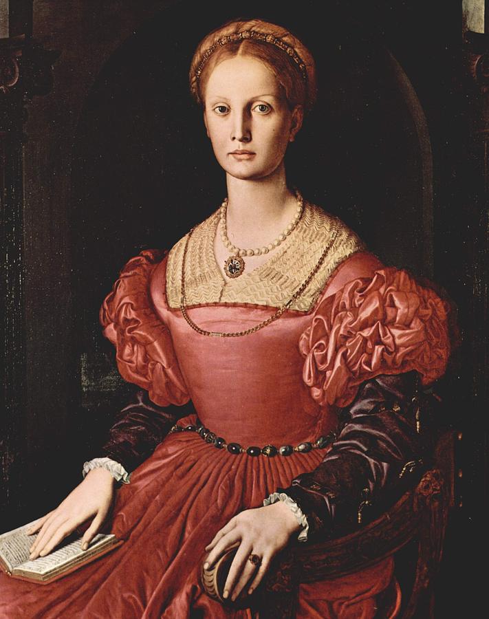 Portrait Of Lucretia Panciatichi Painting By Bronzino Pixels