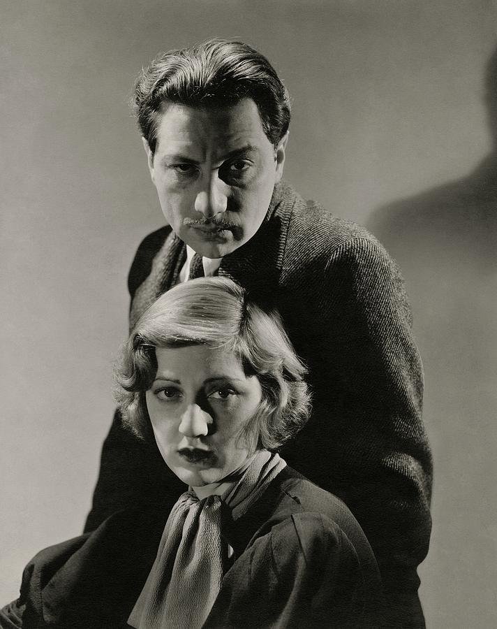 Portrait Of Luther And Stella Adler Photograph by Lusha Nelson