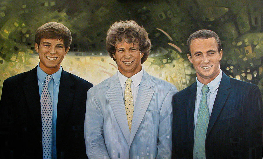 Portrait of Macs Sons Painting by T S Carson