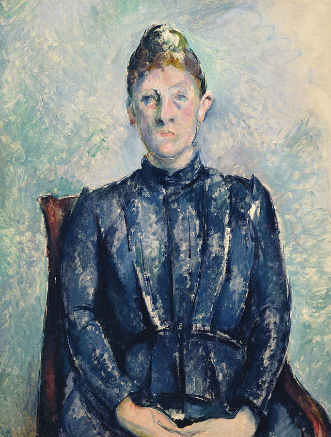 Paul Cezanne Painting - Portrait of Madame Cezanne by Paul Cezanne