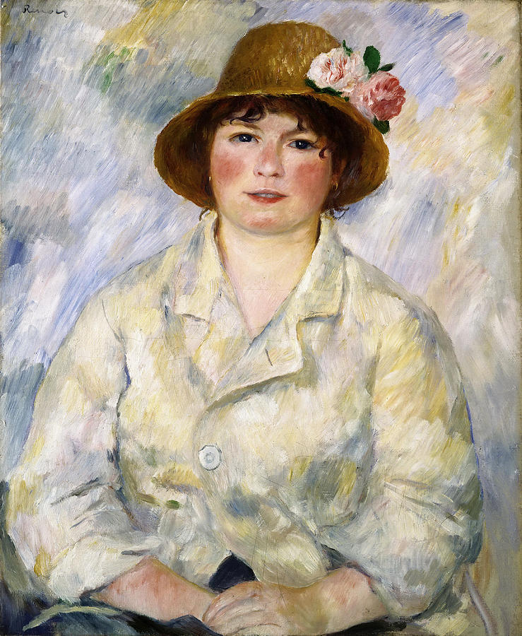 Portrait of Madame Renoir Painting by Pierre-Auguste Renoir