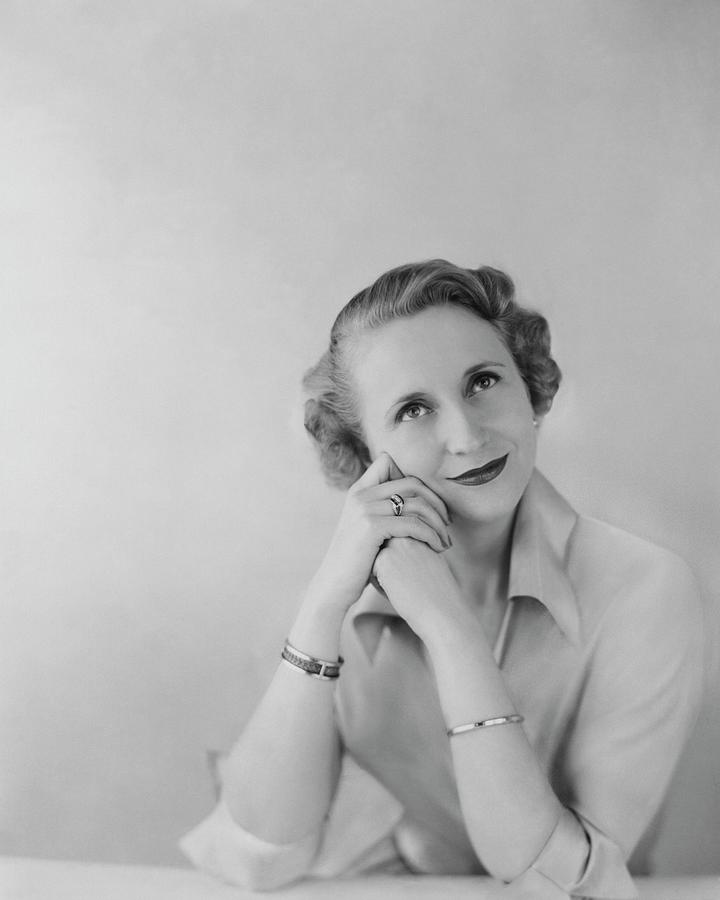 Portrait Of Margaret Truman Daniel Photograph by Karen Radkai