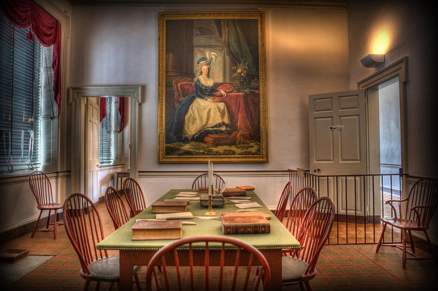 Portrait of Marie Antoinette in Congress Hall II Photograph by Lee Dos Santos