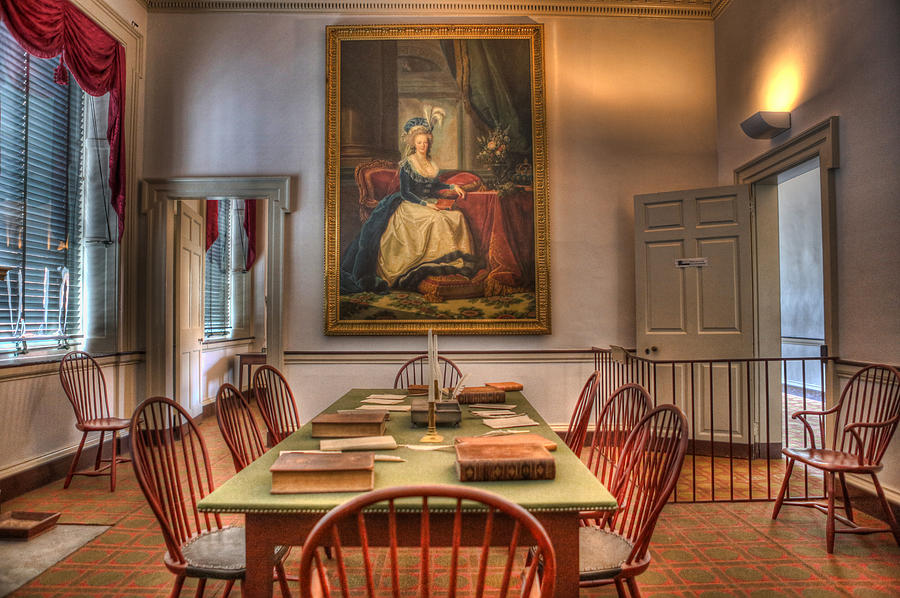 Portrait of Marie Antoinette in Congress Hall Photograph by Lee Dos Santos