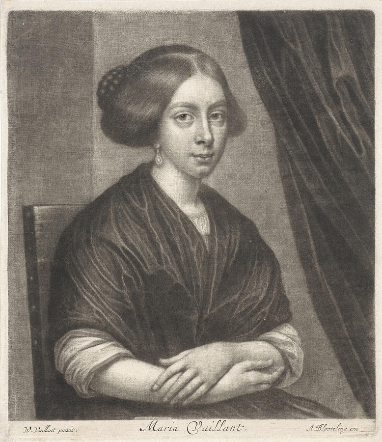Portrait Of Mary Vaillant, Wallerant Vaillant Drawing by Wallerant ...