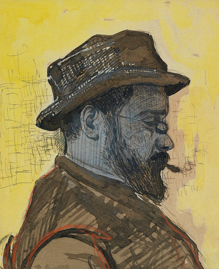 Paul Signac Painting - Portrait of Maximilien Luce by Paul Signac