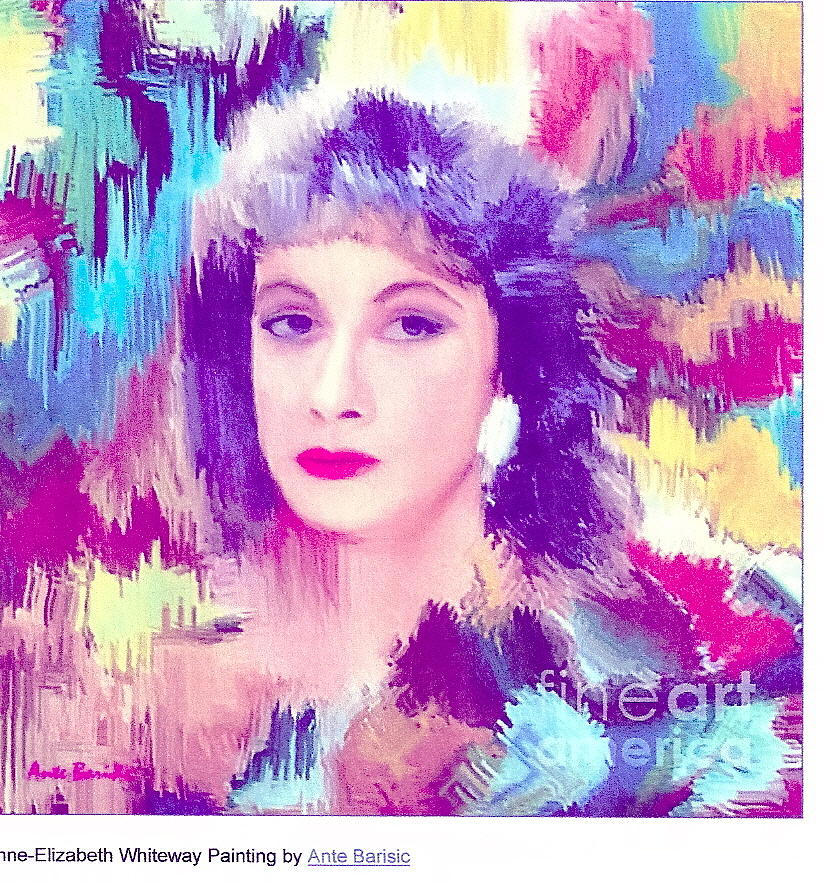 Croatia Painting - Portrait Of Me Done By Ante Barisic From Croatia by Anne-Elizabeth Whiteway Croatia Painting - Portrait Of Me Done By Ante Barisic From Croatia by Anne-Elizabeth Whiteway