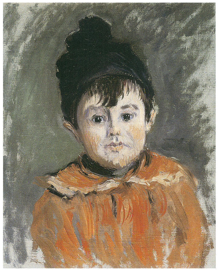 Portrait of Michel in a Pompon Hat Painting by Claude Monet - Fine Art ...