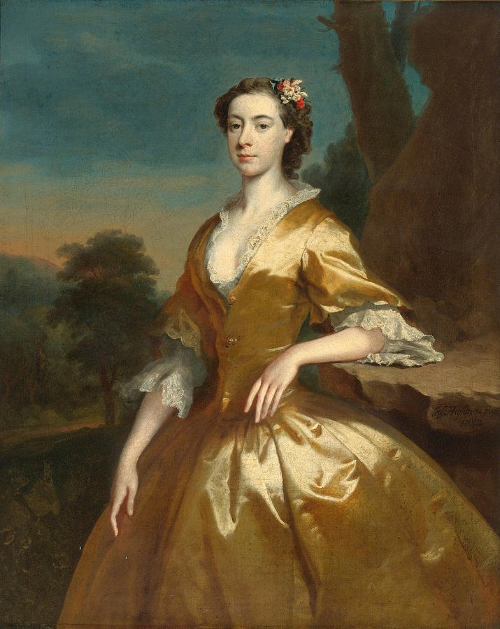 Portrait of Mrs Joshua Iremonger Painting by Joseph Highmore