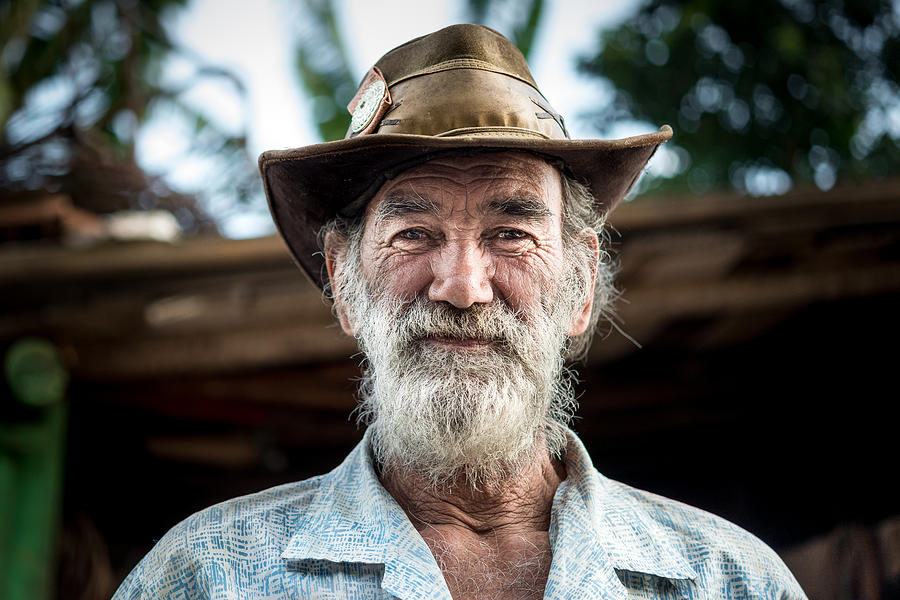 Portrait of old man, wagon horse worker, Brazil Photograph by Igor Alecsander
