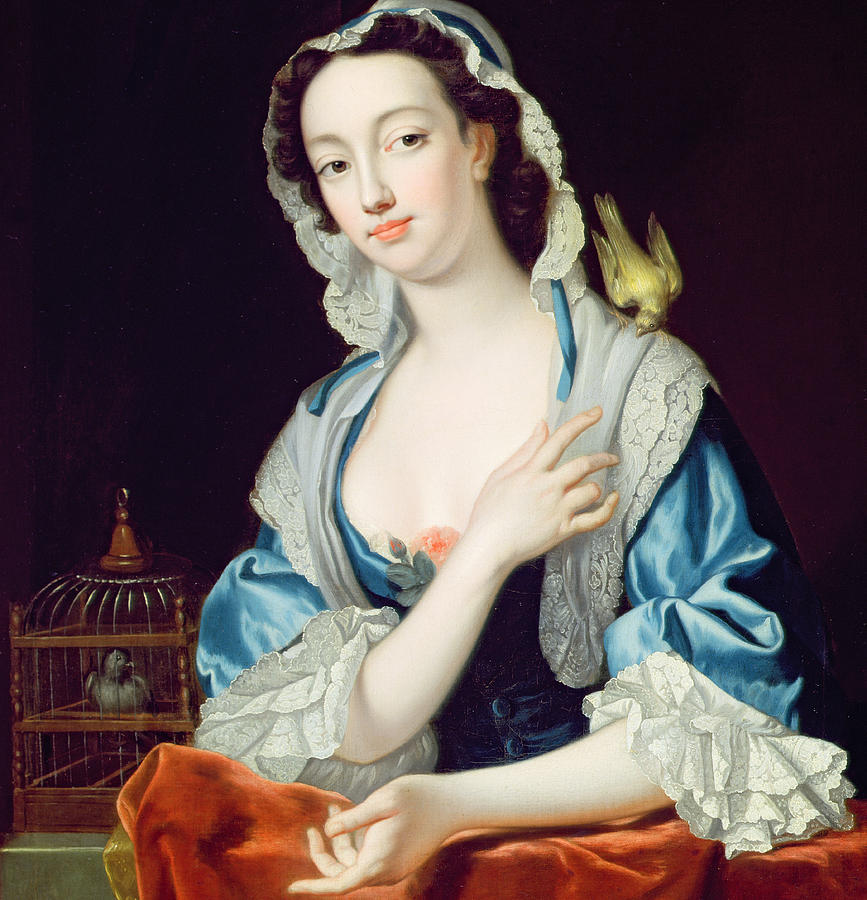 Portrait Painting - Portrait of Peg Woffington by Jean-Baptiste van Loo