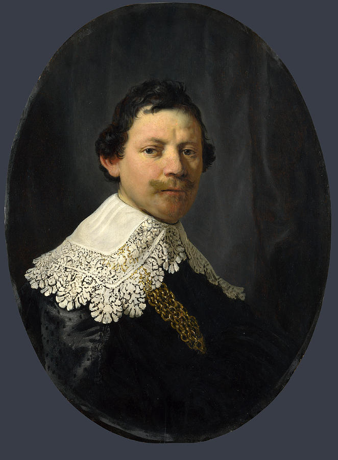 Portrait of Philips Lucasz Painting by Rembrandt
