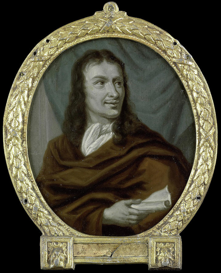 Portrait Painting - Portrait Of Pieter Verhoek, Poet And Marble Painter by Litz Collection