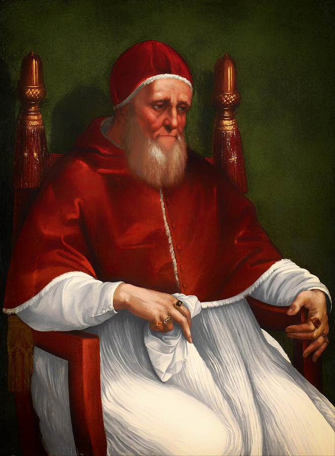 Portrait Painting - Portrait of Pope Julius II by Mountain Dreams