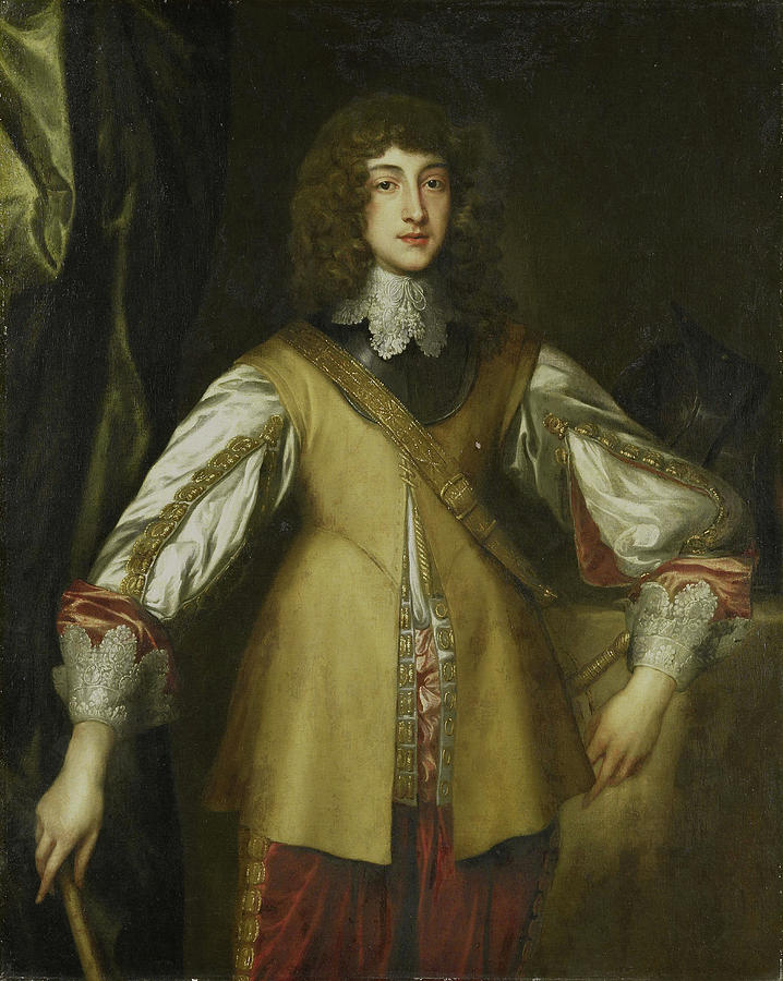 Portrait Drawing - Portrait Of Prince Rupert, Count Palatine by Litz Collection Portrait Drawing - Portrait Of Prince Rupert, Count Palatine by Litz Collection