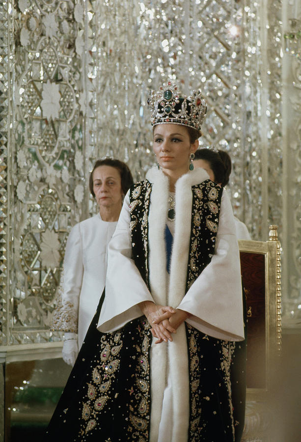 Portrait Of Queen Farah Pahlavi Dressed Photograph By James L. Stanfield