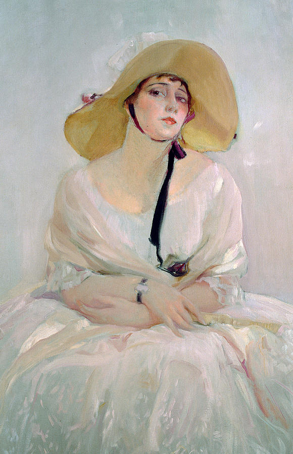 Portrait Of Raquel Meller Painting by Joaquin Sorolla y Bastida