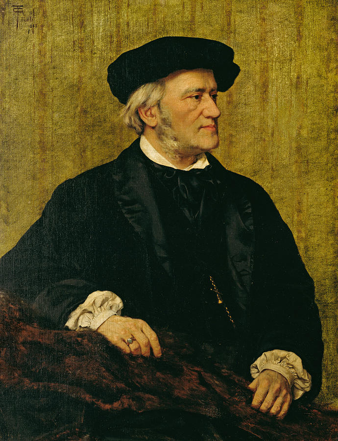 Music Painting - Portrait of Richard Wagner by Giuseppe Tivoli