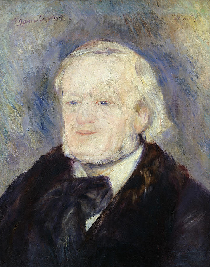 Valkyrie Painting - Portrait of Richard Wagner by Pierre Auguste Renoir