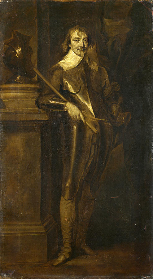 Portrait of Robert Rich 2nd Earl of Warwick Painting by After Anthony van Dyck
