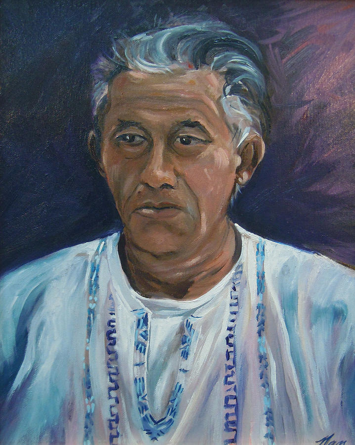 Portrait of Roberto Painting by Nancy Griswold