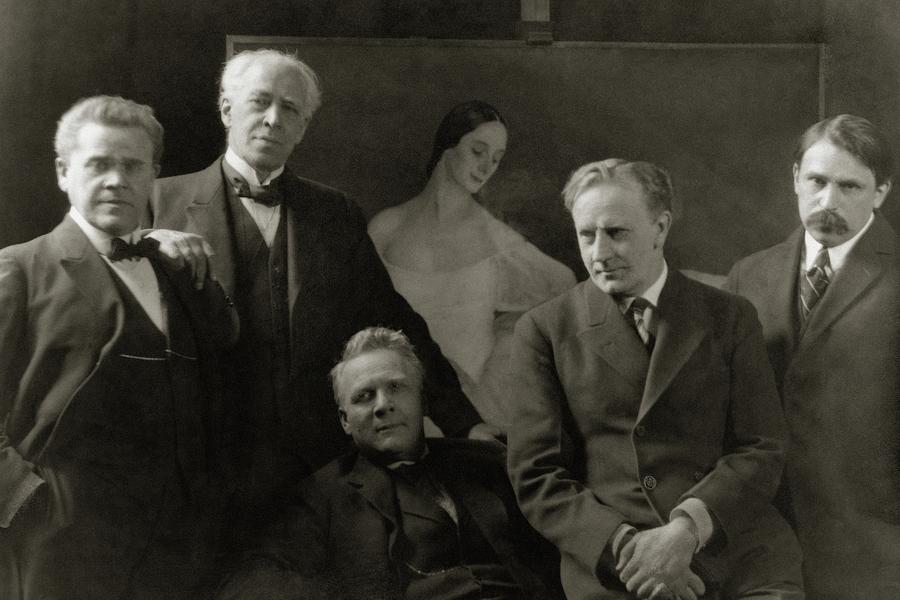 Portrait Of Russian Artists Photograph by Arnold Genthe