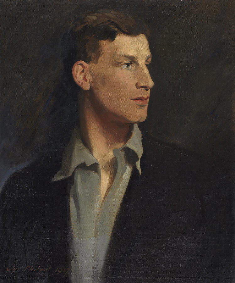 Portrait Of Siegfried Sassoon 1917 Painting by Glyn Warren Philpot ...