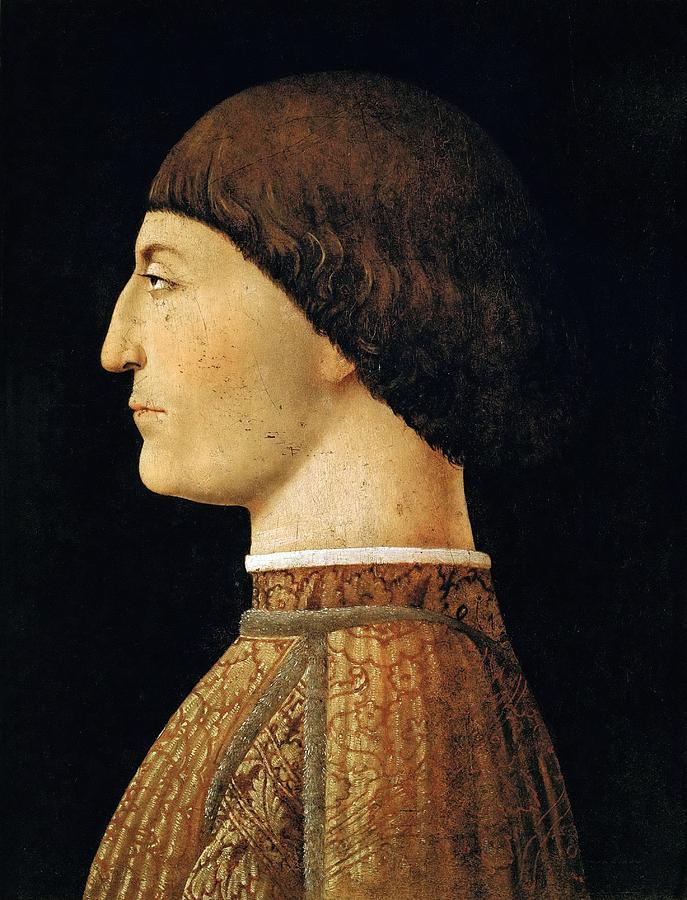 Paris Painting - Portrait of Sigismondo Pandolfo Malatesta by Piero della Francesca