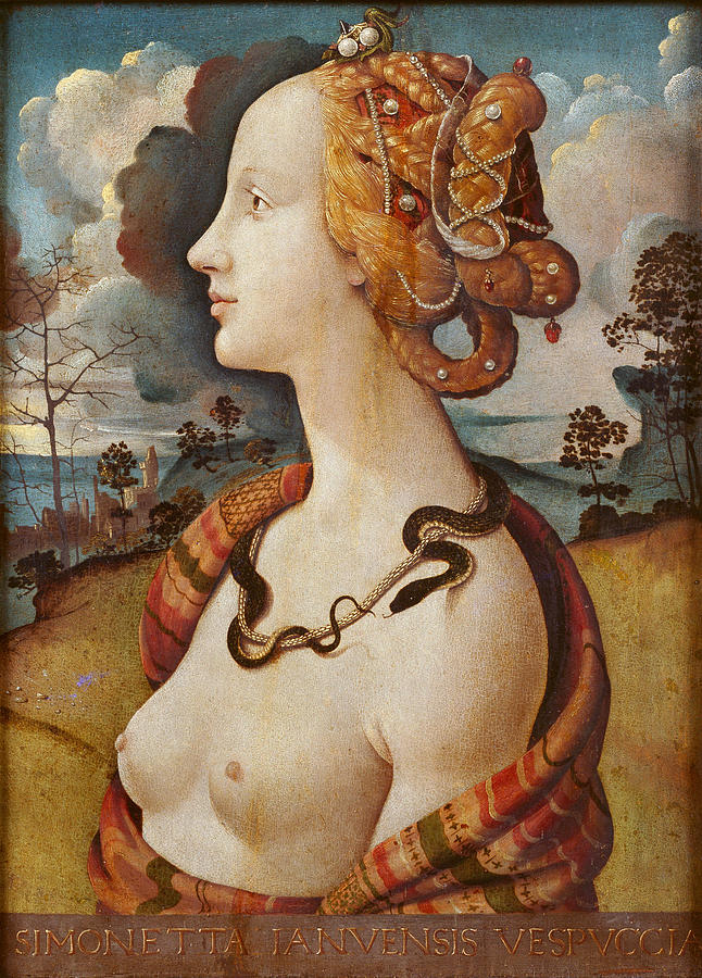 Portrait of Simonetta Vespucci Painting by Piero di Cosimo