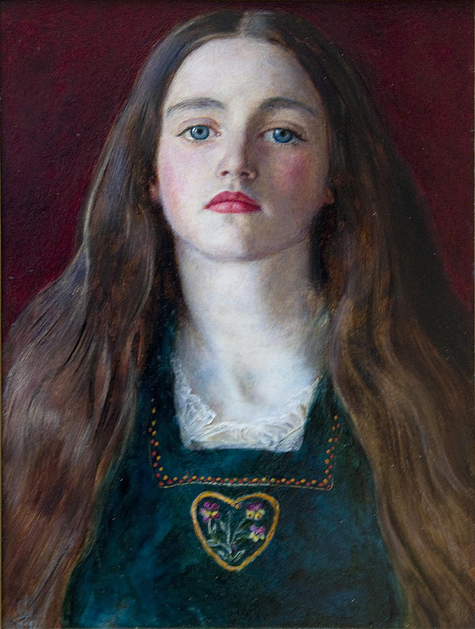 John Everett Millais Painting - Portrait of Sophie Gray 1857 by Celestial Images
