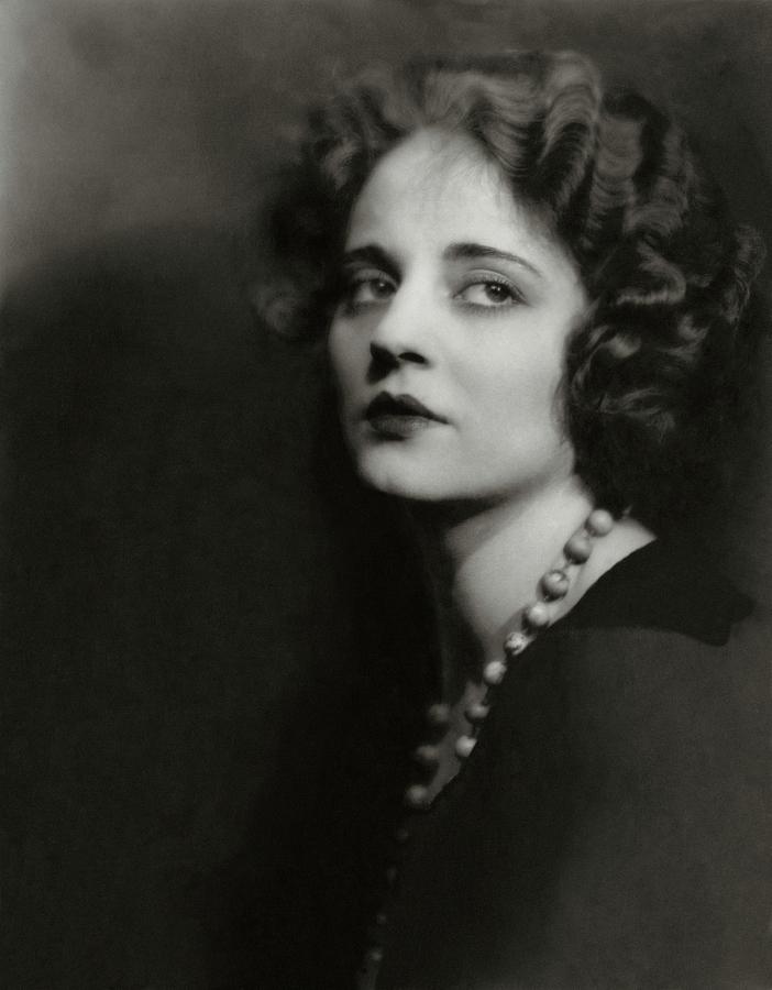 Portrait Of Tallulah Bankhead Photograph by Maurice Goldberg
